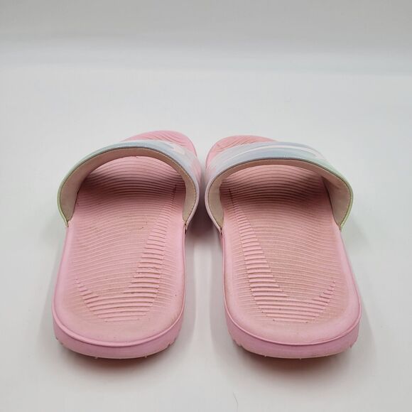 Nike Kawa Slide Sandals Girls 6Y Pink Logo Arctic Punch Beach Casual CW1656-600 - Picture 4 of 10